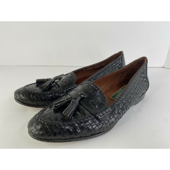 cole haan black loafers womens